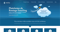 Desktop Screenshot of emailing.fr